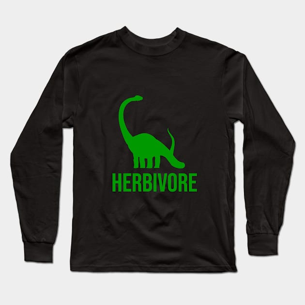 Herbivore Dinosaur vegans gifts Long Sleeve T-Shirt by cypryanus